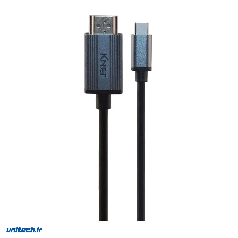 کابل تبدیل Type-C به HDMI کی نت K-CO13 طول 2 متر